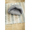 Лежак-норка для собак и котов серый 60х50 см
