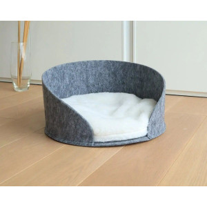Лежак для кота “Aurora Black” з високоякісної повсті. Photo 3