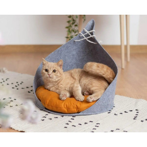 Будиночок для кота у вигляді юрти “Foxy” з повсті. Photo 2