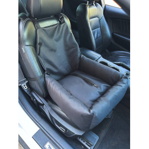 Автокресло-автогамак со съемным чехлом для собак и кошек Incor 50x50 см чёрный. Photo 2